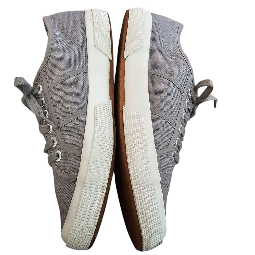 Superga Cotu Gray Cotton Canvas Sneaker - Picture 7 of 10